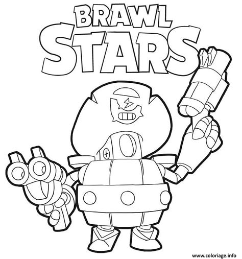 Coloriages brawl stars bonjour les enfants. dessin à imprimer: Dessin Brawl Stars Leon A Imprimer