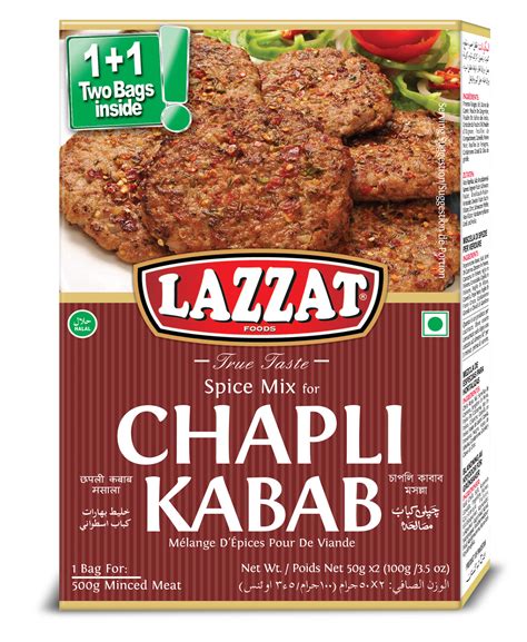 LAZZAT CHAPLI KABAB MASALA Masalas Food Additives Pickles Sauces