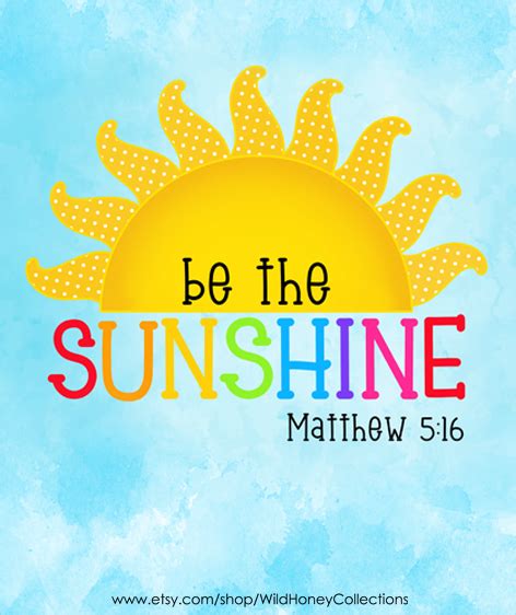 Be The Sunshine Matthew 516 Etsy Wild Honey Collections 5