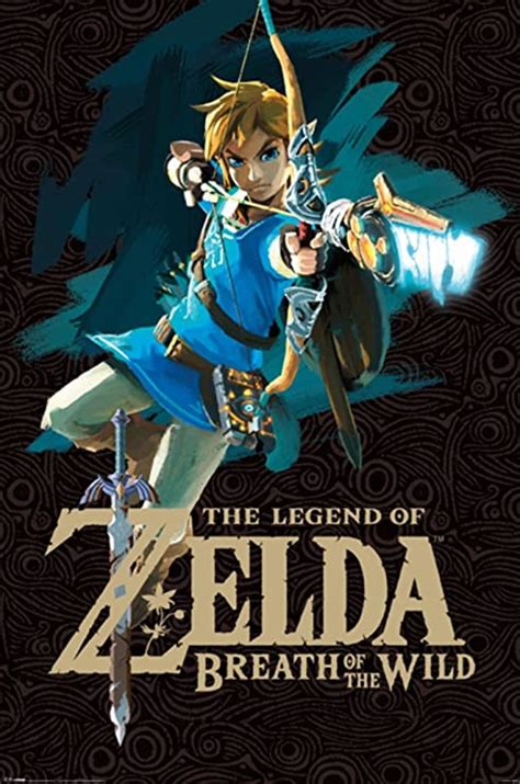 The Legend Of Zelda Breath Of The Wild Game Cover Maxi Poster