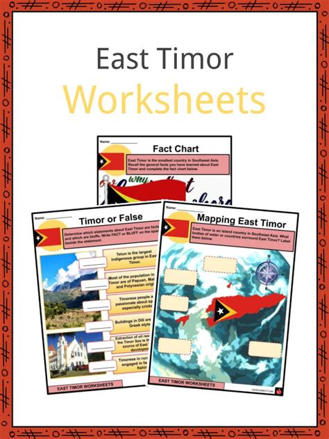 East Timor Facts Worksheets Geography And Climate For Kids