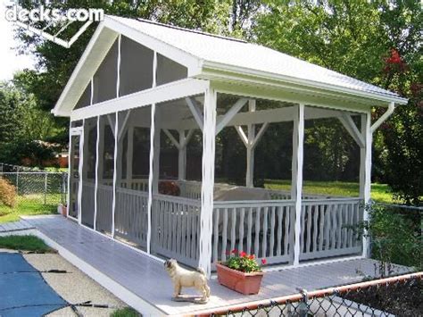 Got a big free standing pool deck to build. Free Standing Screen Porch at Pools Edge | Screened gazebo ...