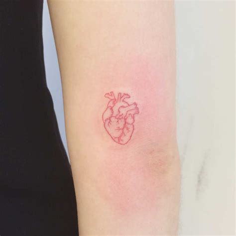 A Tiny Red Heart Tattoo By Annelie Fransson