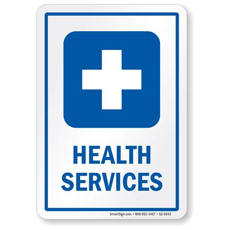 Health Services Sign For Hospitals Sku S2 0243