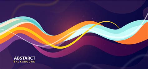 Abstract Colorful Wave Effect Background Download Free