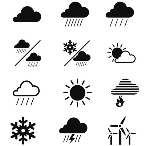 Weather Icons And Symbols Free Svg