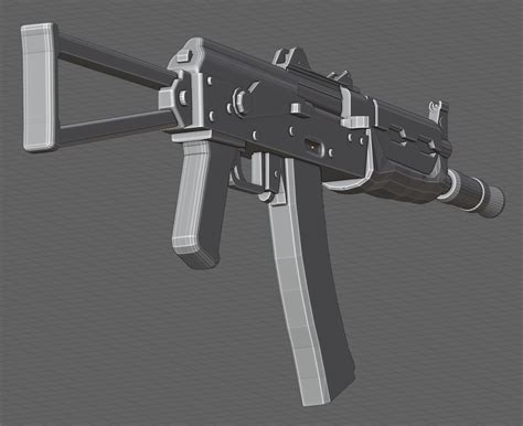 3d File Short Folding Kalashnikov Assault Rifle Aks 74u・3d Printing