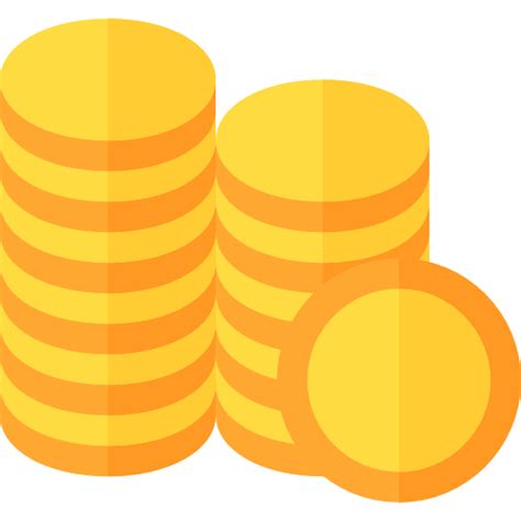 Coins Basic Rounded Flat Icon