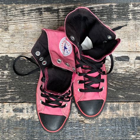 Totally Cute Converse 2 Tone Black And Pink Hi Top Chuck Taylor All