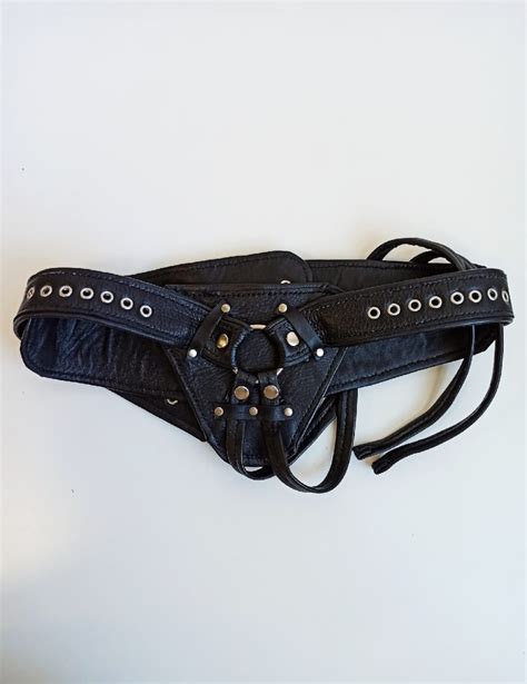 Strapon Harness Leather Strap On Harness Bondage Harness Etsy