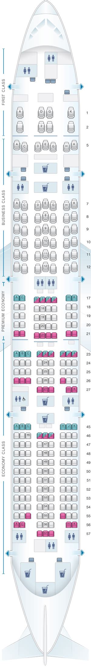 Plan De Cabine Japan Airlines Jal Boeing B777 300er W84 Seatmaestrofr