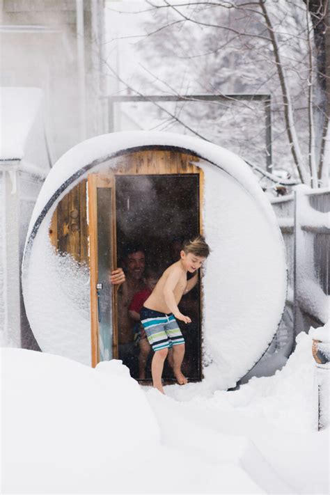Backyard Sauna Cold Comfort Maine Homes By Down East