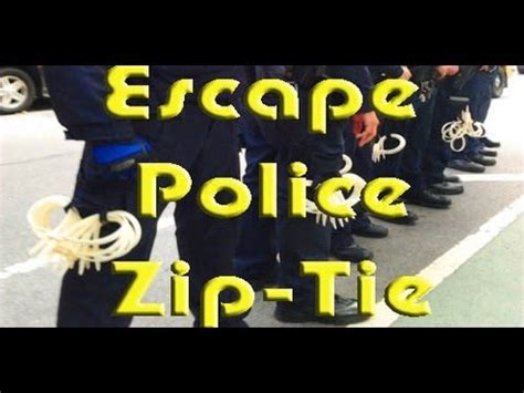 Use pliers if you have delicate hands like me. How To Escape From Police Zip-Tie - YouTube
