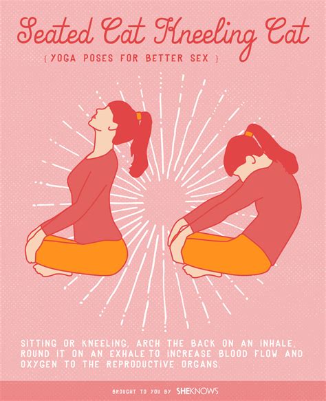 In this position, the woman lies on the edge of the table or bed. Yoga for better sex