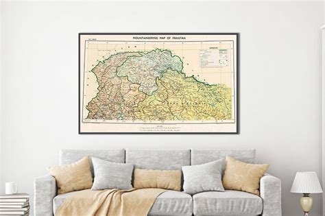 But skirtings do so much more. Vintage Pakistan wall map Mountaineering Map of Pakistan ...