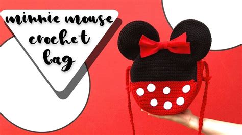 Minnie Mouse Crochet Bag Tutorial Youtube
