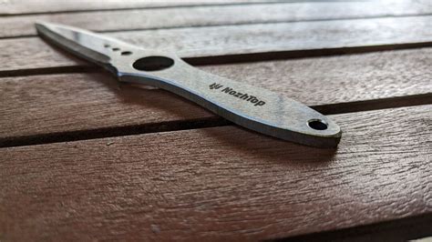 No Spin Throwing Knife Skeleton Balanced Polished Carbon Steel Handmade
