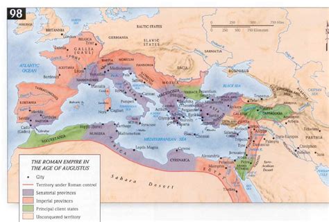 The Roman Empire In The Age Of Augustus 63 Bc 14 Maps On The Web