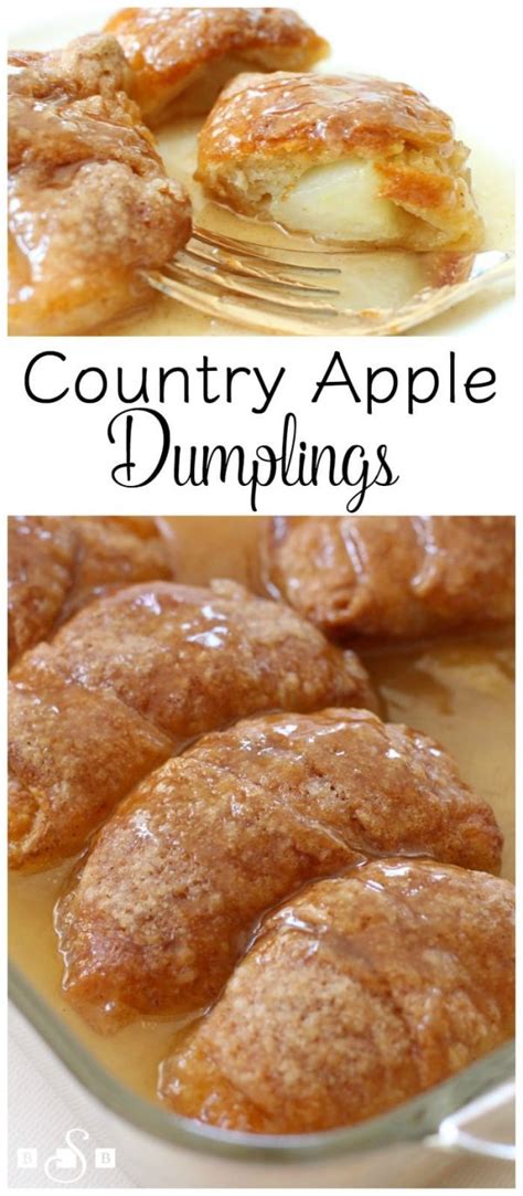 easy apple dumplings recipe butter with a side of bread
