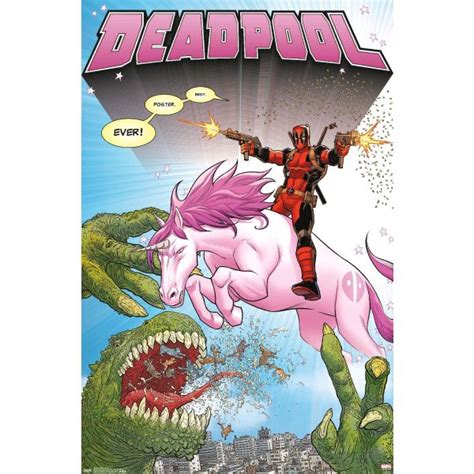 Shop Trends Marvel Comics Deadpool Unicorn Wall Poster