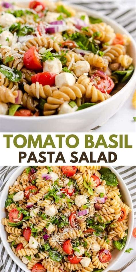 Buy pasta rotini & more groceries. Tomato Basil Rotini Pasta Salad | Lemons + Zest | Summer ...