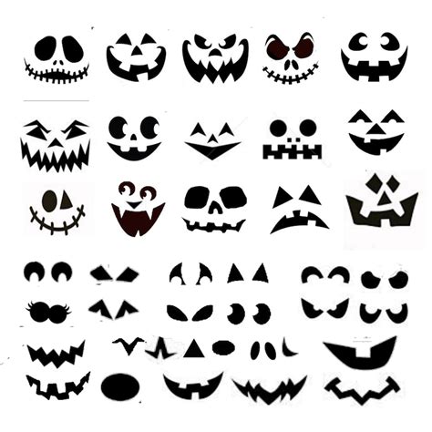 15 Complete Jack O Lantern Face Decals 25 Extra Stickers For Etsy