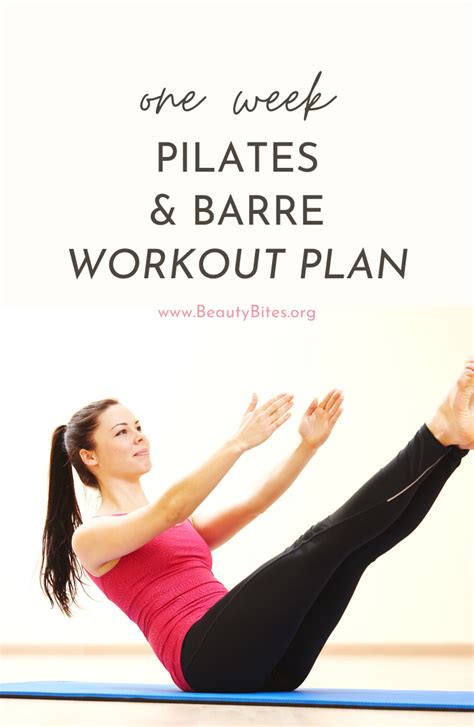 7 Day Pilates And Barre Workout Plan Beauty Bites