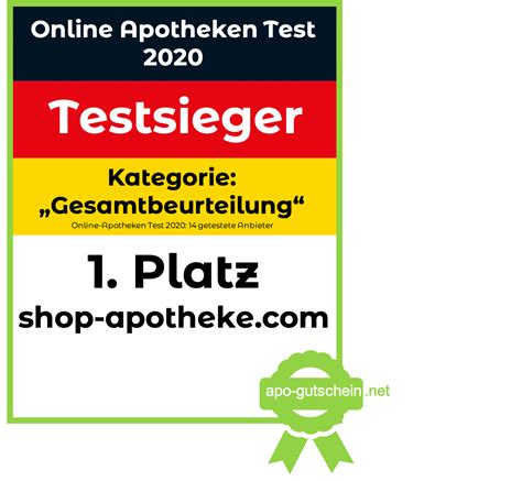 Online Apotheke Test - Apothekenvergleich - Testsieger Gesamtburteilung