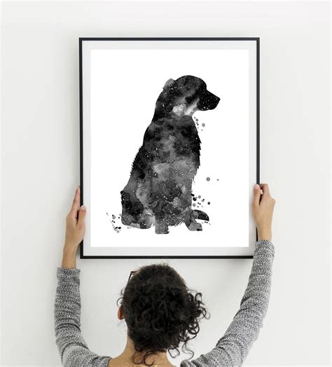 Golden Retriever Watercolor Dog Print Pet T Dog Love Dog Etsy