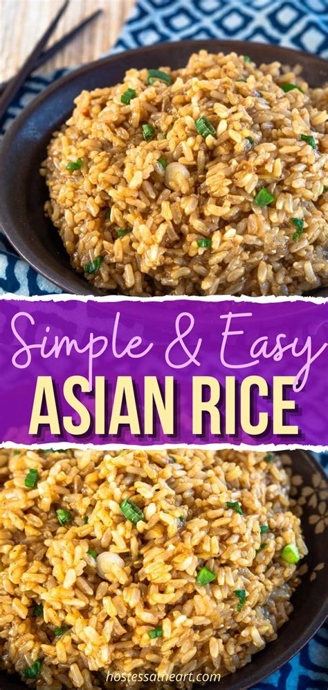 Simple Asian Rice Rice Side Dish Recipes Rice Side Dishes Easy Rice
