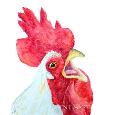 CHICKEN SING PRINT Chicken painting Chicken art Chicken | Etsy | Farm art, Chicken painting ...