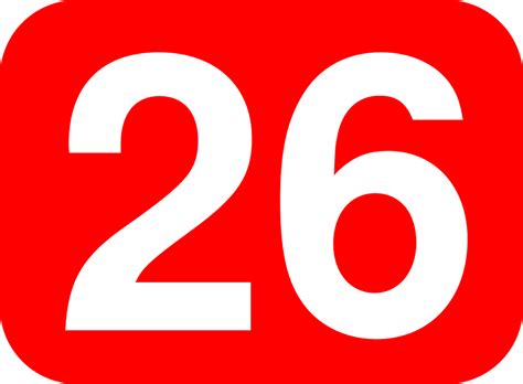 Twenty Six Number · Free Vector Graphic On Pixabay