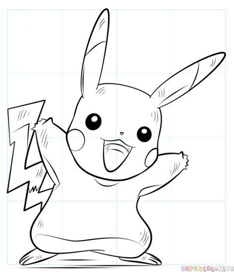 How To Draw Pikachu Pokémon Step By Step Drawing Tutorials For Kids