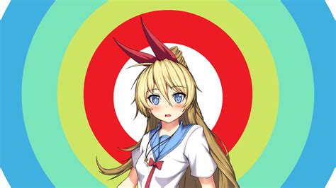 Neu Anime Girl With Blonde Hair And Red Ribbon Seleran