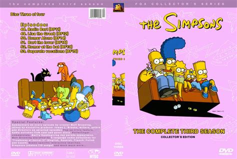 Simpsons Season 3 Disc 3 Tv Dvd Custom Covers 5simpsons Season3