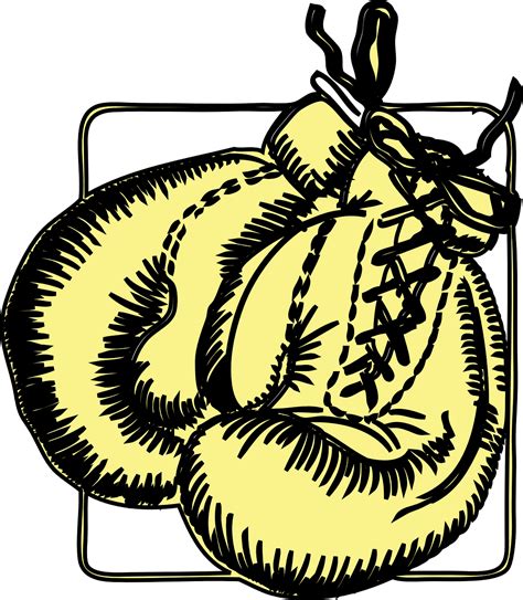 Boxing Gloves Yellow Sport Png Picpng