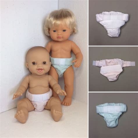 Baby Doll Diapers Nappies For 13 14 15 Inch Dolls Fits For 34 Etsy