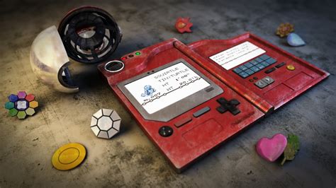 Free Download Hd Wallpaper Red And Gray Pokedex Red Portable Game