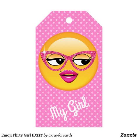 Emoji Flirty Girl Id227 T Tags Zazzle T Tags Girls Door Sign
