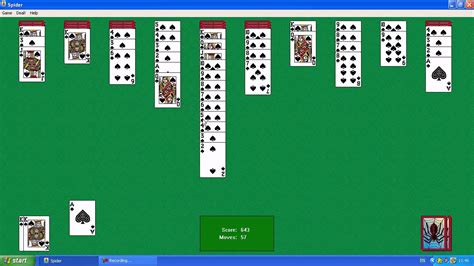 Microsoft Spider Solitaire 1998