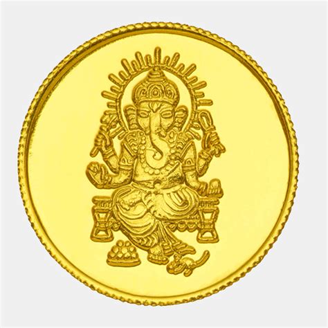 8 Gram 22kt 916 Purity Lord Ganesha Gold Coin Price In Kerala