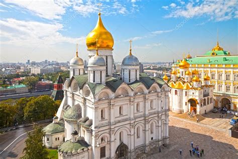 Cathedral Square Of The Moscow Kremlin Russia — Stock Photo