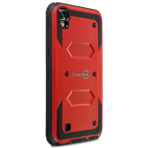 For Blu Advance 4 0 Hard Silicone Hybrid Armor W Stand Cover Phone Case