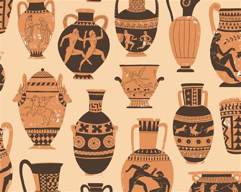 Greek Pottery Pattern Harrydrawspictures Ancient Greek Art Greek