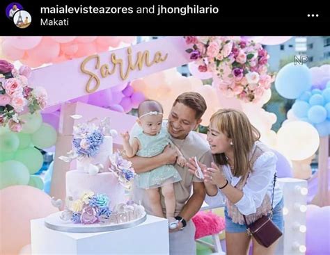 Photos Jhong Hilario With Baby Sarina Abs Cbn Entertainment