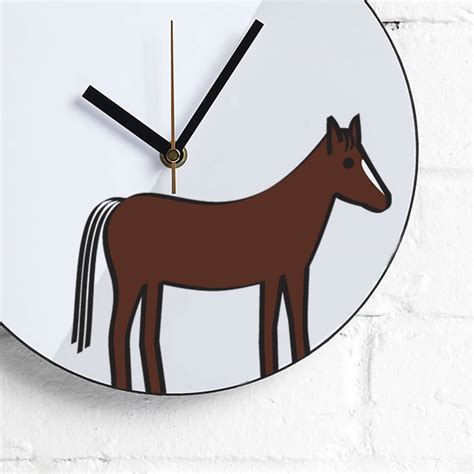 Horse Wall Clock By Jin Designs