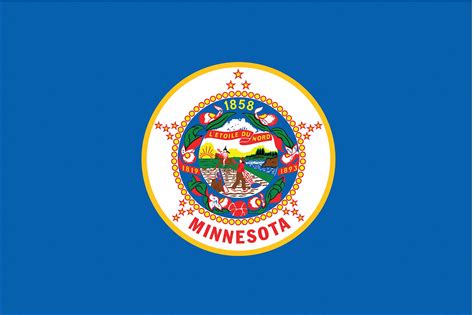Nylglo Minnesota State Flag 3 Fth X 5 Ftw Outdoor 2nek5142760