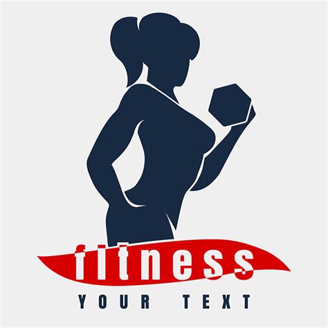 Silhouette Logo Design Fitness Logo