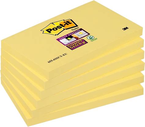 Post It Notes Super Sticky Notes Pad Canary Yellow Memo Note Pad For