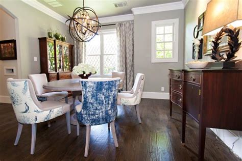 Traditional Dining Room With Globe Chandelier Hgtv